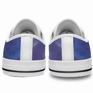 Men Purple Feather Retro Canvas Shoes