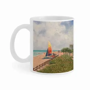 Sailboat On Miami Beach Mug Cup