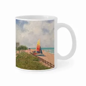 Sailboat On Miami Beach Mug Cup