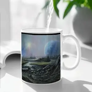 Outer Space Landscape Mug Cup