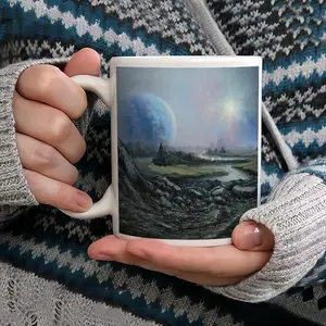 Outer Space Landscape Mug Cup