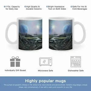 Outer Space Landscape Mug Cup