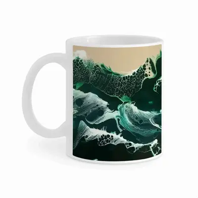 Green Waves Mug Cup