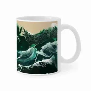 Green Waves Mug Cup