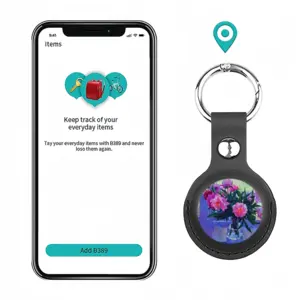 Peonies Apple Locator Protective Cover