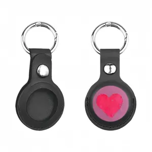 Flashy Pink Heart Apple Locator Protective Cover