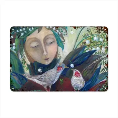 Angel Of Spring Retro Iron Painting (Horizontal)