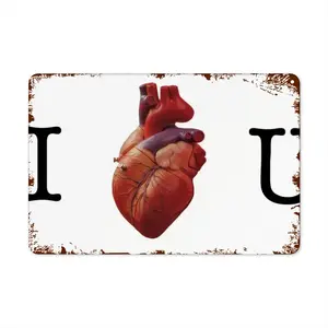 I Love You Retro Iron Painting (Horizontal)