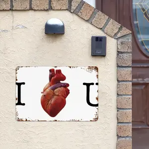 I Love You Retro Iron Painting (Horizontal)