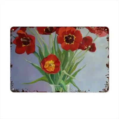 Tulips Retro Iron Painting (Horizontal)