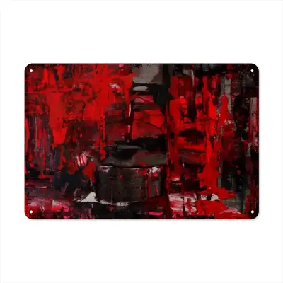 Red Rock Retro Iron Painting (Horizontal)