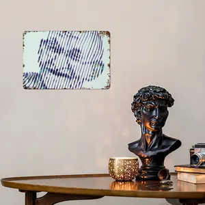 Ghandi Retro Iron Painting (Horizontal)