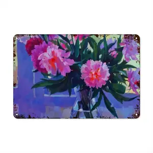 Peonies Retro Iron Painting (Horizontal)