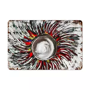 Aztec Sun Retro Iron Painting (Horizontal)