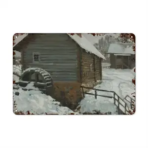 Old Mill Retro Iron Painting (Horizontal)