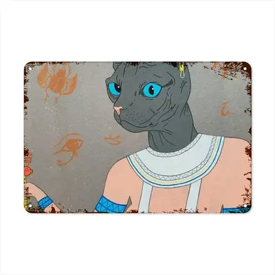 Bastet Retro Iron Painting (Horizontal)