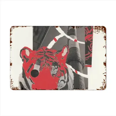 Wwf Amur Tiger Retro Iron Painting (Horizontal)