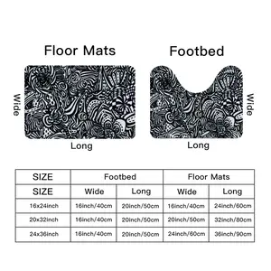 Flowers Toilet Mats (Multi-Size)