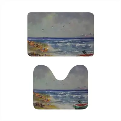 Resting On The Beach Toilet Mats (Multi-Size)