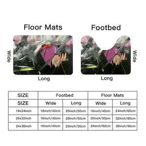 Black Rose Toilet Mats (Multi-Size)