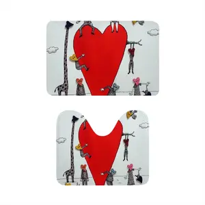 Love Is All Around Toilet Mats (Multi-Size)