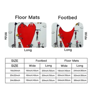 Love Is All Around Toilet Mats (Multi-Size)