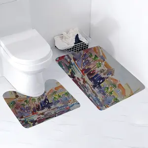 Sanary Sur Mer A Mediterranean Harbour Toilet Mats (Multi-Size)