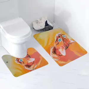 Cat And Bumblebees Toilet Mats (Multi-Size)