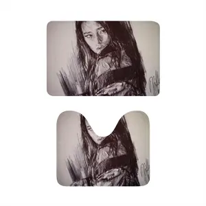 Portrait Of Gong Li Toilet Mats (Multi-Size)