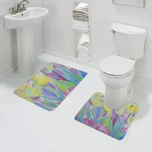 Tulips-2 Toilet Mats (Multi-Size)