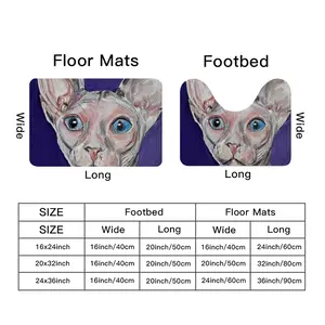 Bald Cat Toilet Mats (Multi-Size)