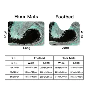 Midnight Wave Toilet Mats (Multi-Size)