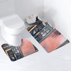 Crescent Moon Courtyard Toilet Mats (Multi-Size)