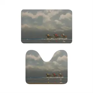 Beach With Riders Toilet Mats (Multi-Size)