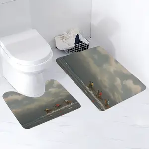 Beach With Riders Toilet Mats (Multi-Size)