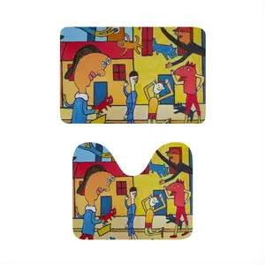 Street Scene Toilet Mats (Multi-Size)