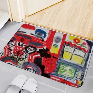 Lisbon Tuk-Tuk Flannel Mats Carpet (Multi-Size)