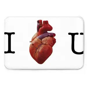 I Love You Flannel Mats Carpet (Multi-Size)