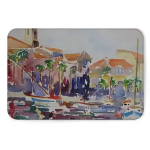 Sanary Sur Mer A Mediterranean Harbour Flannel Mats Carpet (Multi-Size)