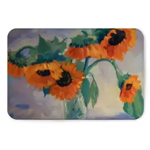 Sunflowers Flannel Mats Carpet (Multi-Size)