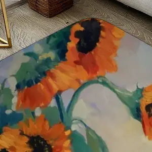 Sunflowers Flannel Mats Carpet (Multi-Size)