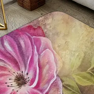 Smell Of Rose Flannel Mats Carpet (Multi-Size)