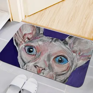 Bald Cat Flannel Mats Carpet (Multi-Size)