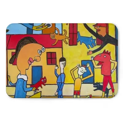 Street Scene Flannel Mats Carpet (Multi-Size)