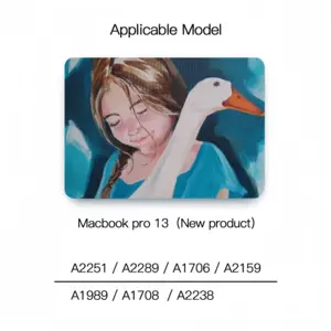 A Girl With A Goose MacBook Pro 13 Case