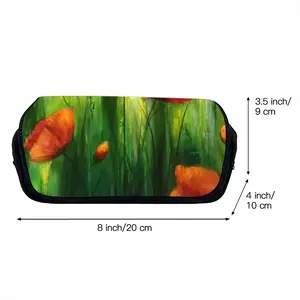 The Sunshine Poppies Pen Bag (Two Compartments)