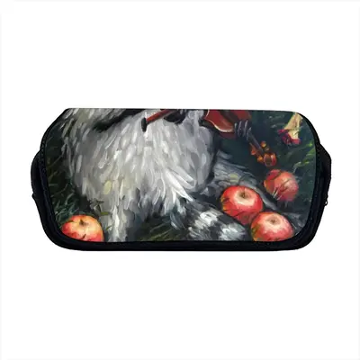 Raccoon Celebrating Apples Harvest Ii Pen Bag (Two Compartments)