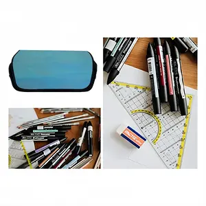 Aqua Illusion Pen Bag (Two Compartments)