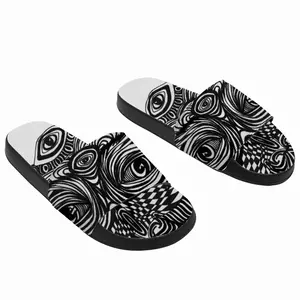 Men Owl Spirit Animal Slip On Slippers