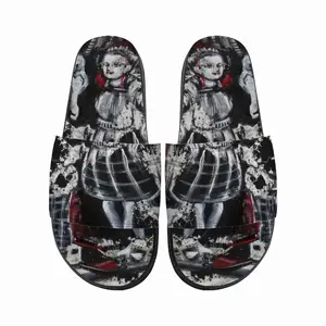 Men Madri In Black Slip On Slippers